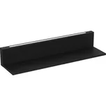 Nástěnná police s LED osvětlením SHELF 10x60 cm černá