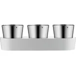 WMF - Samozavlažovací květináč na bylinky 3ks GOURMET bílá/nerez