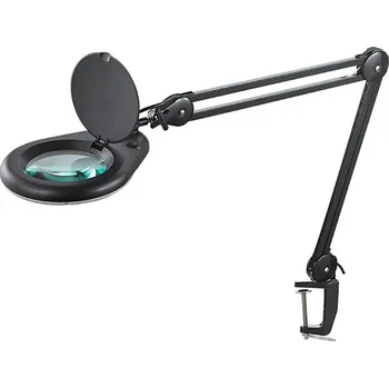Lampička LED Stolní lampa s lupou LED/9W/230V černá + záruka 3 roky