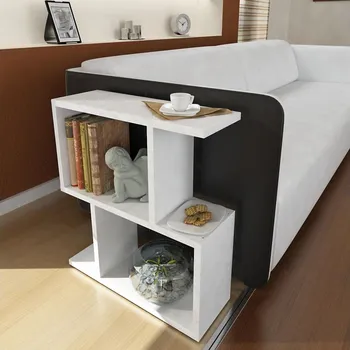 Konferenční stolek Odkládací stolek KARINUS 55,4x50 cm bílá