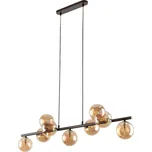 Lustr na lanku ESTERA 9xG9/6W/230V hnědá/kouřová béžová