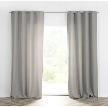 Obraz Dekoria Závěs BASIC na kroužcích 140x280 cm popelavá