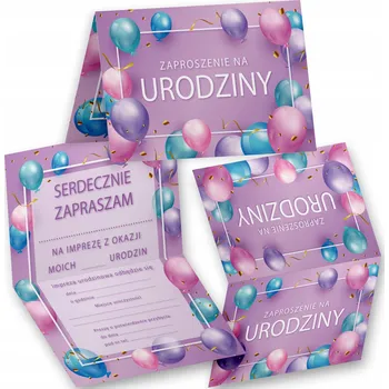 Pozvánka NAROZENINOVÉ POZVÁNKY BALÓNKOVÉ RŮŽOVÉ NA NAROZENINOVOU OSLAVU