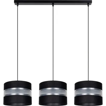 Lustr na lanku CORAL 3xE27/60W/230V černá