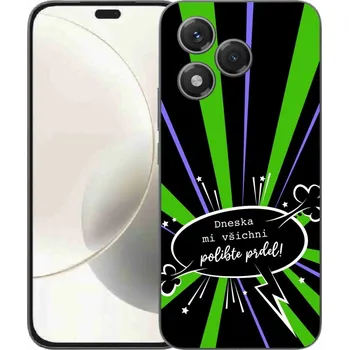 Pouzdro na mobilní telefon Gelový kryt mmCase na Honor 400 Lite - vtipný text 15 černé pozadí