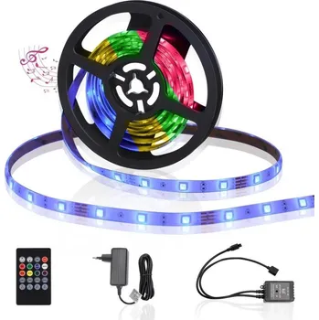 LED páska Aigostar - LED RGB Stmívatelný venkovní pásek 3m LED/24W/12/230V IP65 + DO