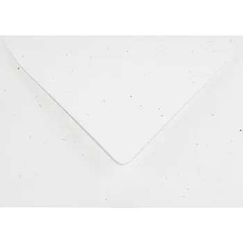 Obálka Ekologické obálky B6 Flora Anice bílé rustikální boho na svatba - 25 Ks .