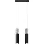 Sollux SL.0651 - Lustr na lanku BORGIO 2xGU10/40W/230V beton/kov černá