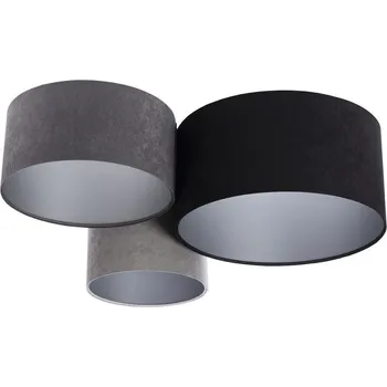 Stropní svítidlo SPACE 3xE27/60W/230V šedá/černá/stříbrná