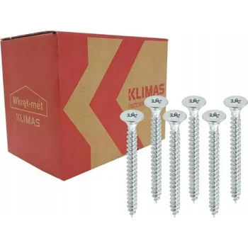 Spojovací materiál WKRĘT-MET Tvrzený vrut se zápustnou hlavou PZ/KDHB 40x4,5x40 mm - 5 kg