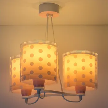 Dětské svítidlo Dalber 41007S - Dětský lustr DOTS 3xE27/60W/230V