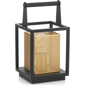 Lampička ONLI - Stolní lampa MALIK 1xE27/22W/230V 29 cm zlatá/černá