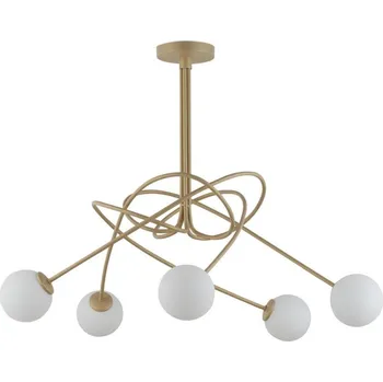 ZÁVĚSNÁ LAMPA SIGMA VELVET 33357 ZLATÁ/BÍLÁ