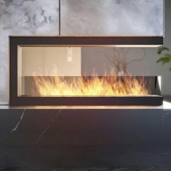 Biokrb InFire - Rohový BIO krb 120x50 cm 3kW oboustranný