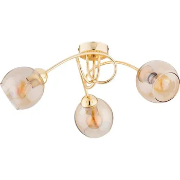 Přisazený lustr SEYLA 3xE27/60W/230V zlatá/béžová