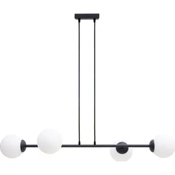 Lustr na lanku FIRA 4xE27/60W/230V černá