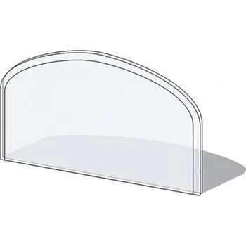 Sklo pod kamna 1000x550x6 mm půloblouk
