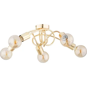 Přisazený lustr FARTA 5xE27/15W/230V zlatá