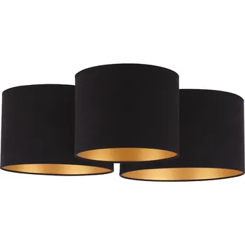 Duolla - Stropní svítidlo ROLLER TRIO 3xE27/60W/230V černá/zlatá