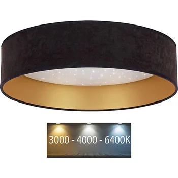 Brilagi - LED Stropní svítidlo VELVET STAR LED/24W/230V pr. 40 cm černá/zlatá