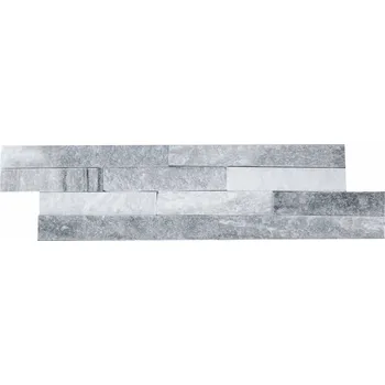 Obklad Přírodní obkladový kámen ZLÍN VZOREK - Kvarcit Bílo-Šedý