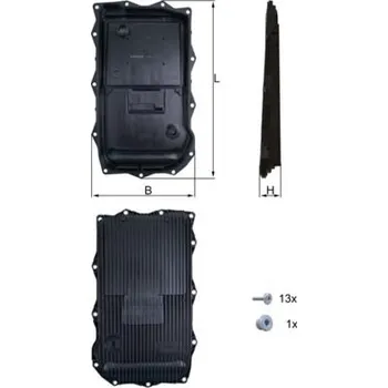 Olejová vana Olejová vana, automatická převodovka KNECHT HX 184KIT