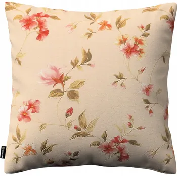 Polštář Povlak na polštář 50x50 cm, květiny na krémovém pozadí