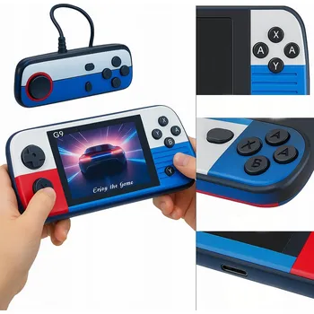 Herní konzole PŘENOSNÁ HERNÍ KONZOLE PRO DĚTI RETRO HRY MARIO TETRIS