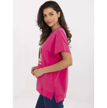 Dámská tunika Stylová fuchsiová blůza CLM-