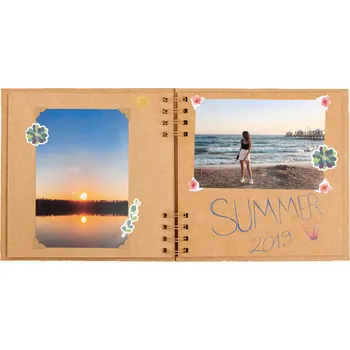 Fotoalbum Walther Spiral album brown 19x19