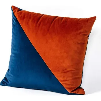 Polštář Dekoria Polštář Patchwork Velvet, měděná mosaz