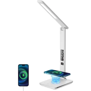 Lampička Brilagi Brilagi- LED Stmívatelná lampa s bezdrátovým nabíjením REGINA LED/8,5W/230V bílá + záruka 3 roky
