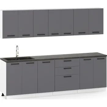 Kuchyňská linka Kuchyňská linka ulwe grafit / grafit