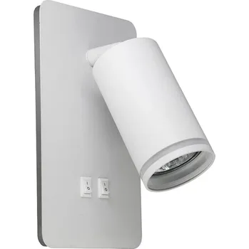 Nástěnné svítidlo LED Nástěnné bodové svítidlo PARIS 1xGU10/10W/230V + LED/6W/230V bílá