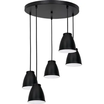 Lustr na lanku CARYON 5xE14/60W/230V černá