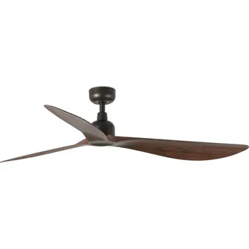 Stropní ventilátor FARO 34362 - Stropní ventilátor OUTWOOD L hnědá/černá pr. 150 cm IP44 + DO