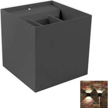 Venkovní osvětlení Nástěnné svítidlo Masterled 6 W integrovaný LED zdroj 10 cm šedé