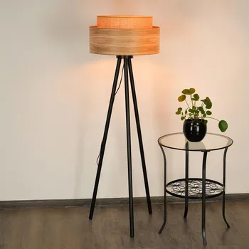Lampička Brilagi - Stojací lampa MONTANA BOHO 1xE27/15W/230V hnědá/černá
