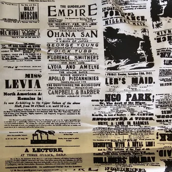 Newspaper světlé bavlna cena za 1 metr Český výrobce