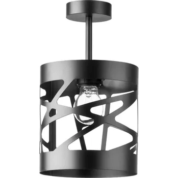 Lustr na tyči MODUL FREZ 1xE27/60W/230V pr. 17,5 cm černá