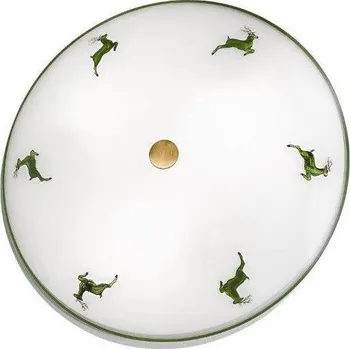 Kolarz 731.U13.4.100-Stropní svítidlo NONNA 3xE27/60W/230V pr.42 cm zelená/mosaz