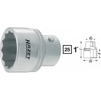 Klíč Vnitřní nástrčný klíč 1" dvanáctihranný 36mm HAZET 1100Z-36 - HA002528