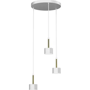 Lustr na lanku ARENA 3xGX53/11W/230V bílá/zlatá