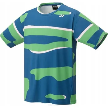 Tenisové tričko Yonex Practice zeleno-modré XXL