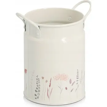 Dóza na potraviny Nádoba na příbory Flowers, 1250 ml, kovová, Ø11x15,5 cm