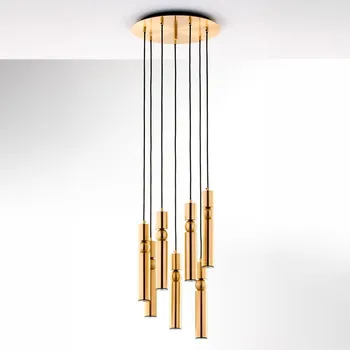 Jupiter 2021 - Lustr na lanku ALAS 7xGU10/10W/230V zlatá