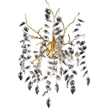 Nástěnné svítidlo Křišťálové nástěnné svítidlo 3xG9/40W/230V zlatá