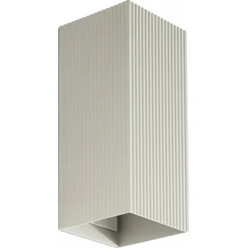 Nástěnné svítidlo FARO 40567 - Nástěnné svítidlo SOLE 2xGU10/8W/230V šedá vroubkovaná hranatý