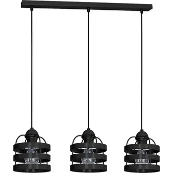 Lustr TUBE 3xE27/60W/230V černá