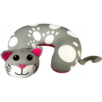 Polštář Dětský cestovní Polštář na krk, cestovní croissant Kot